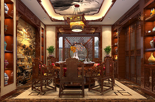 鹤壁温馨雅致的古典中式家庭装修设计效果图