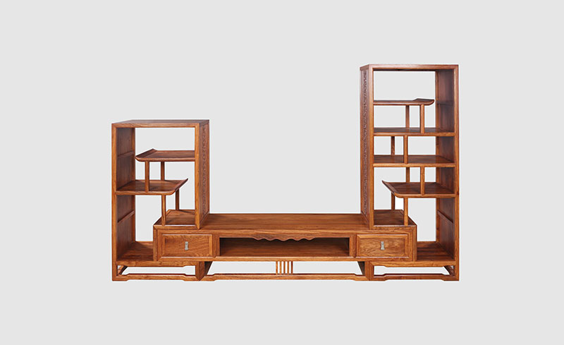 鹤壁中式装饰厅柜组合家具效果图