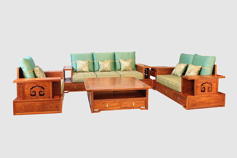 鹤壁中式实木沙发简直太美了
