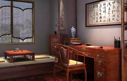 鹤壁书房中式设计美来源于细节